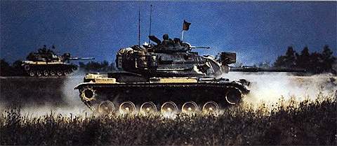Основные боевые танки М60, М60А1 и М60А2